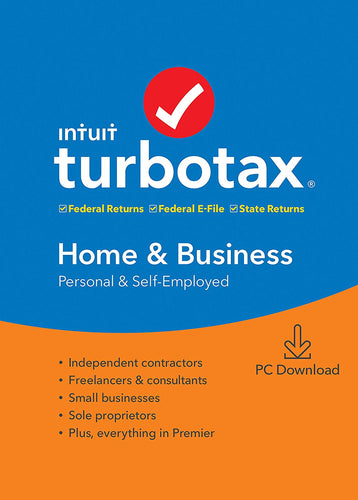 TurboTax Home & Business + State 2019 Tax Software  [PC Download]