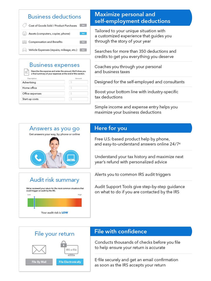 TurboTax Home & Business + State 2019 Tax Software  [PC Download]